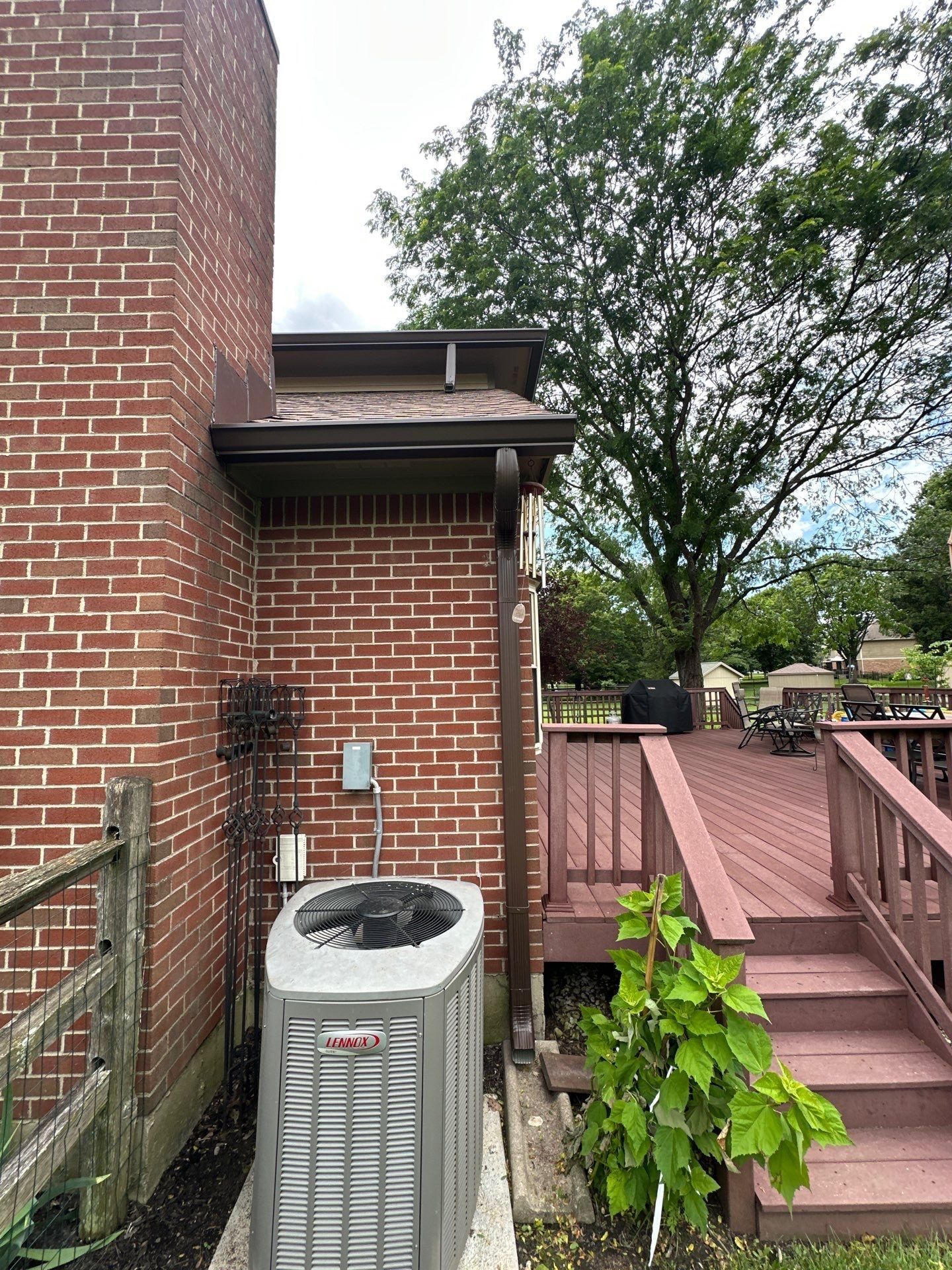 Rear of the house and deck
