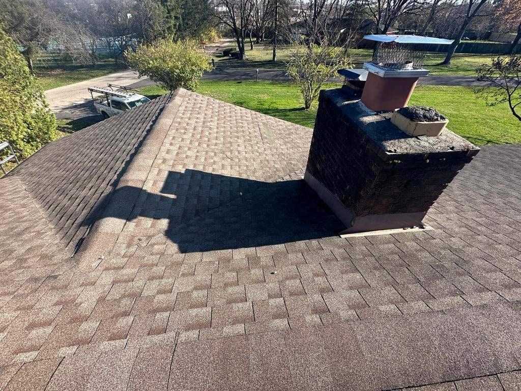 Blackened chimney, clay liner and crown