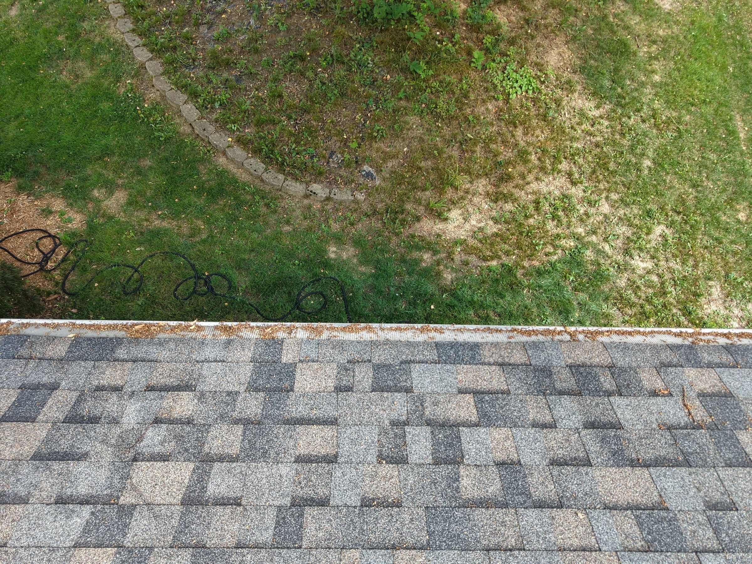 Roof across the whole house from above