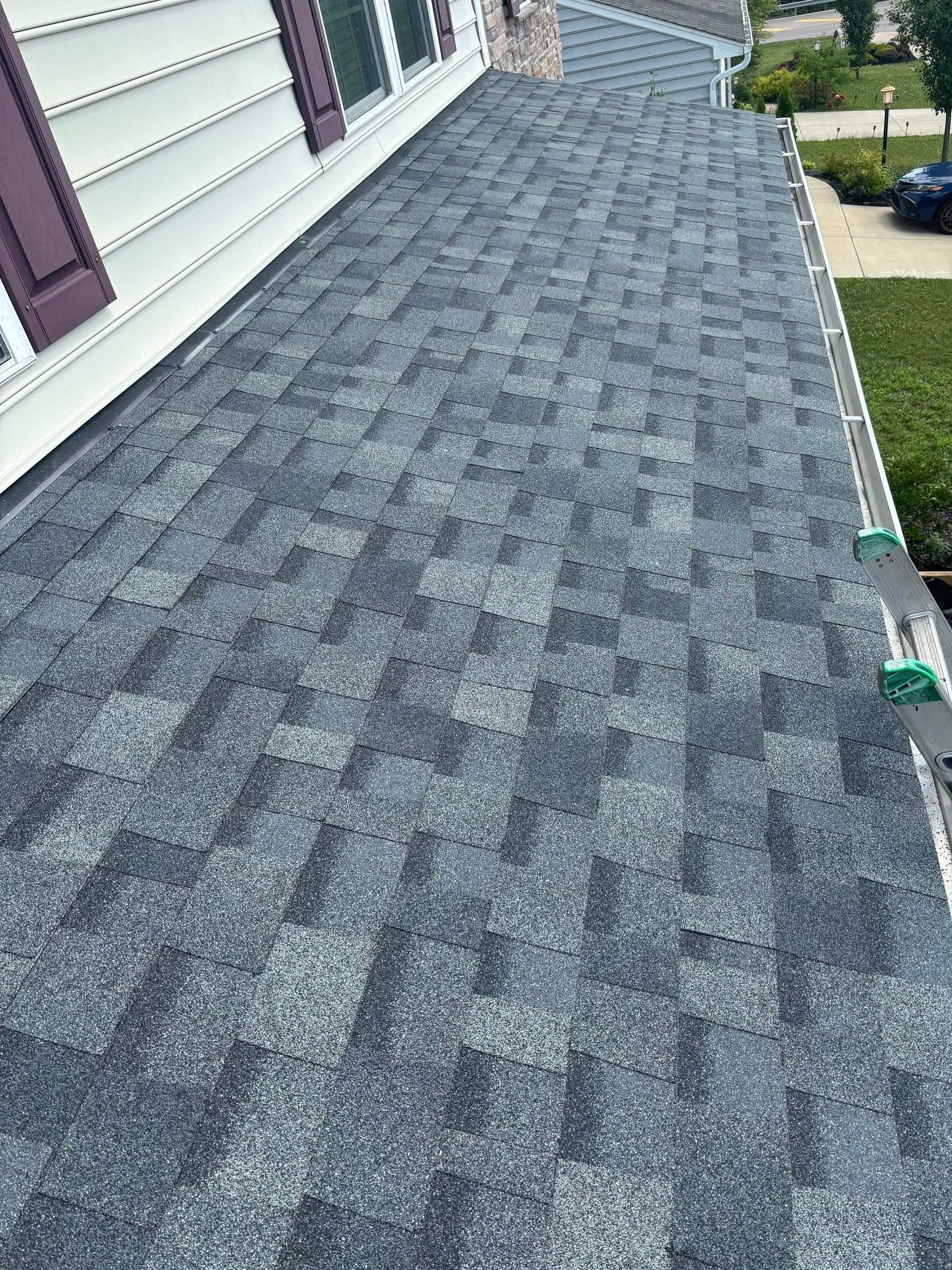 New courses above the front gutter