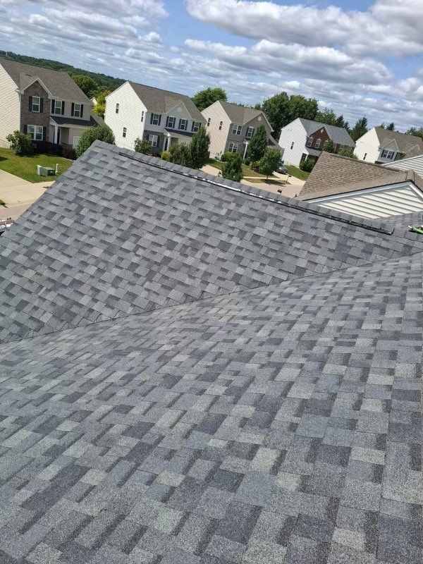Shingles across the rear plane and hip