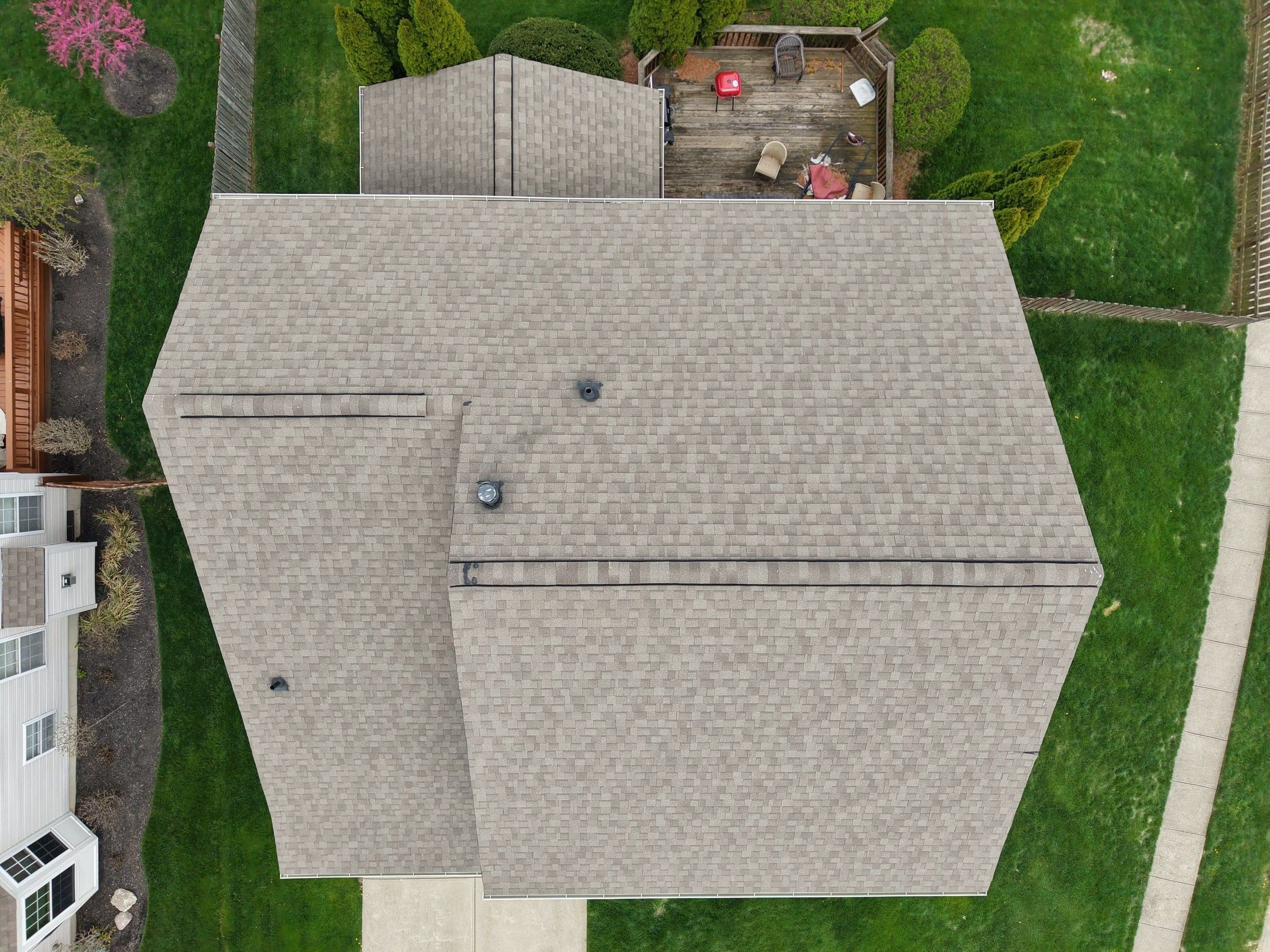 Whole roof from directly above