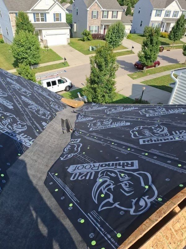 Underlayment worked into the valley