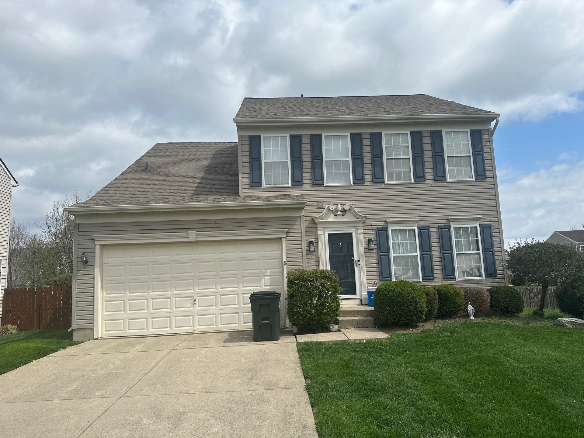 Front of the house from the driveway