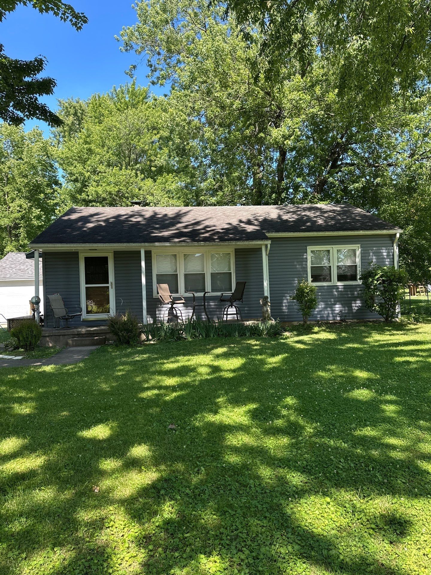 House from the front lawn