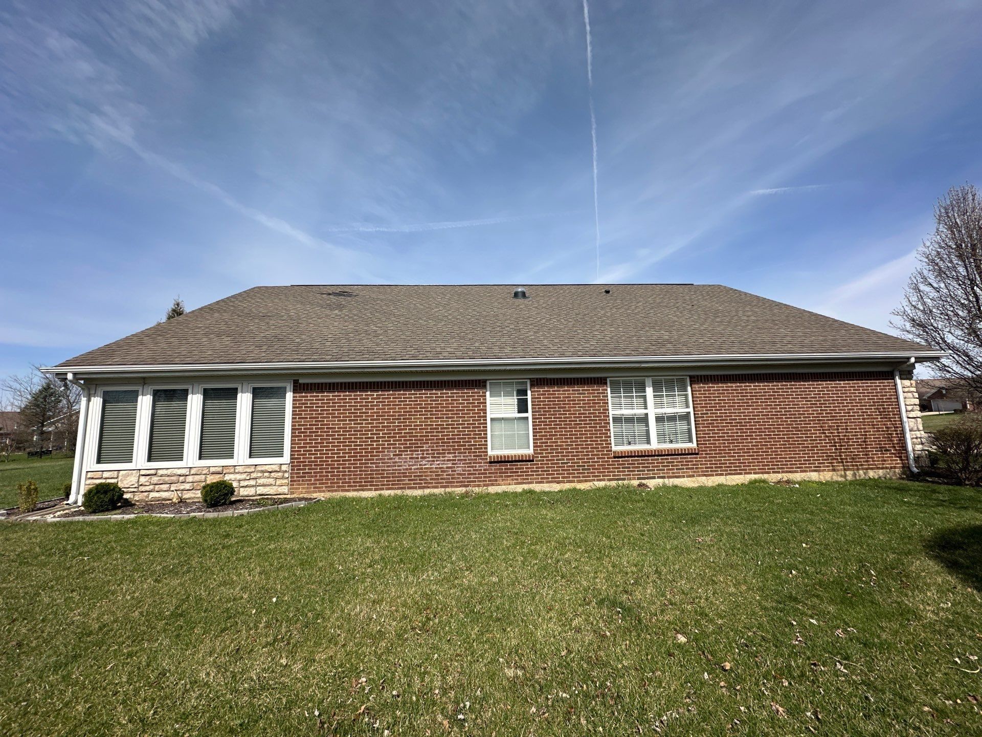 End wall of the brick ranch