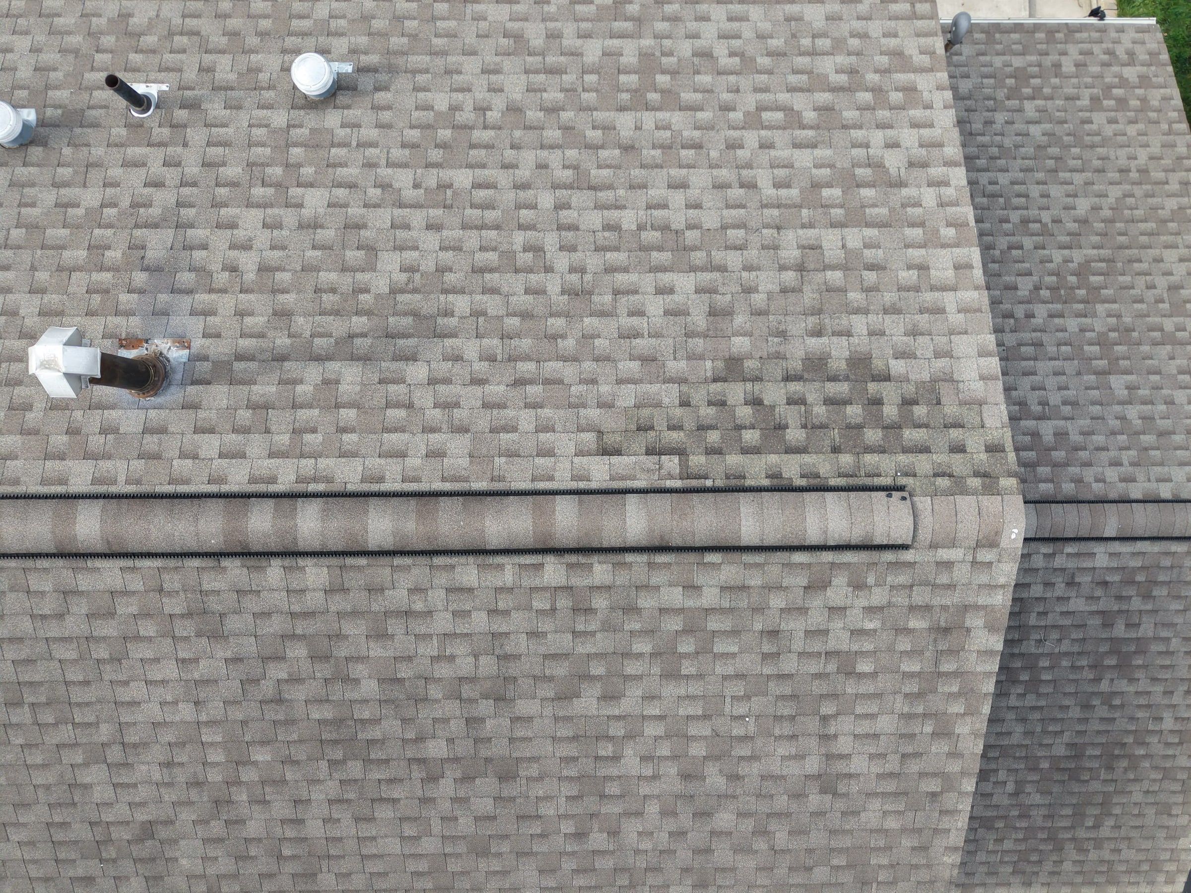 Ridge and vents from above