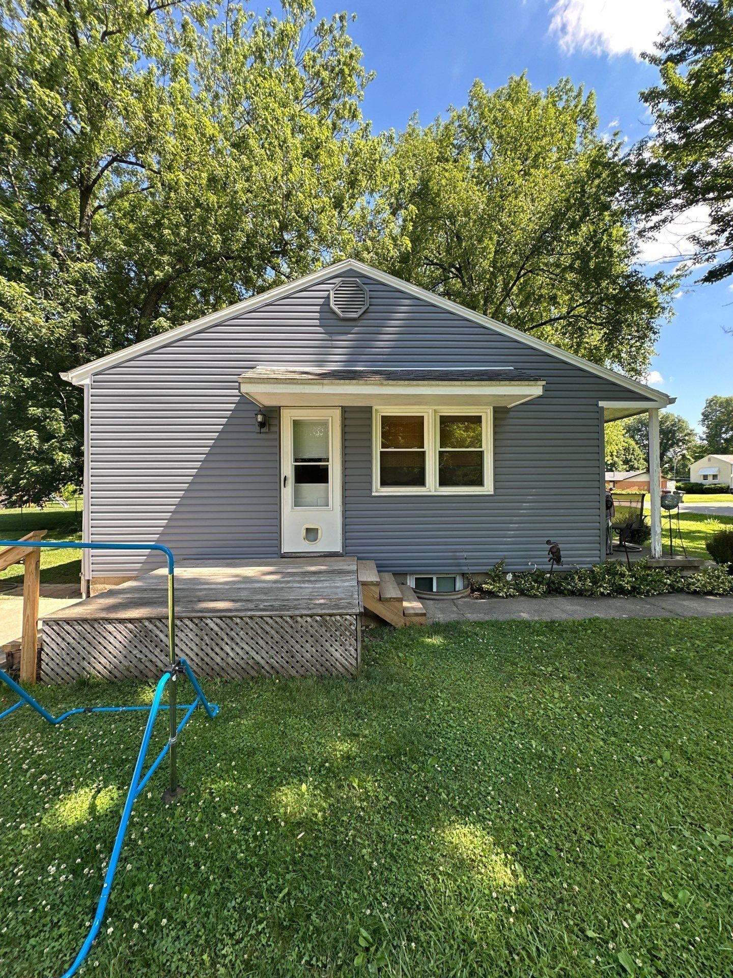 Back door and rear elevation