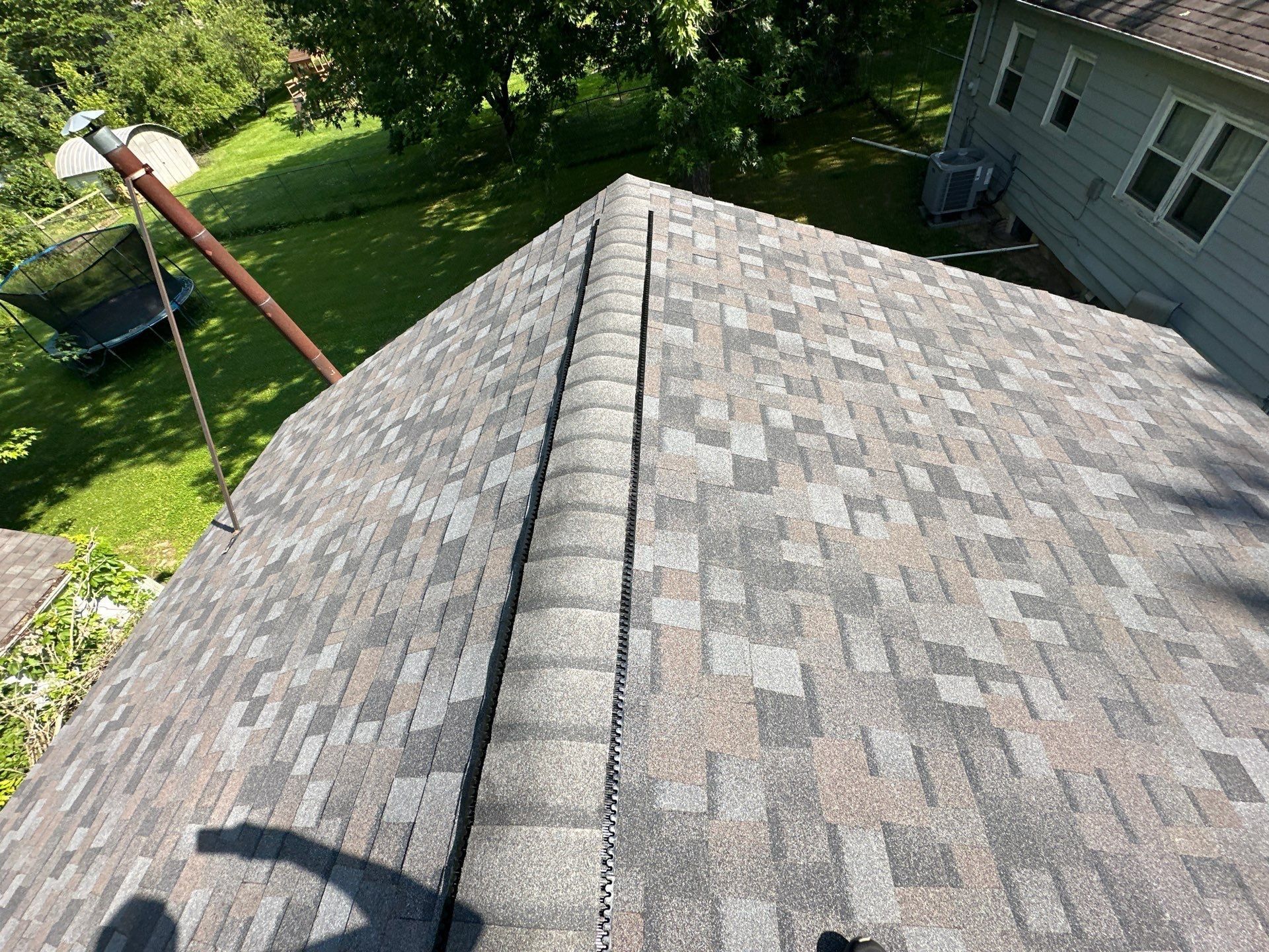 Ridge and the vent set into it