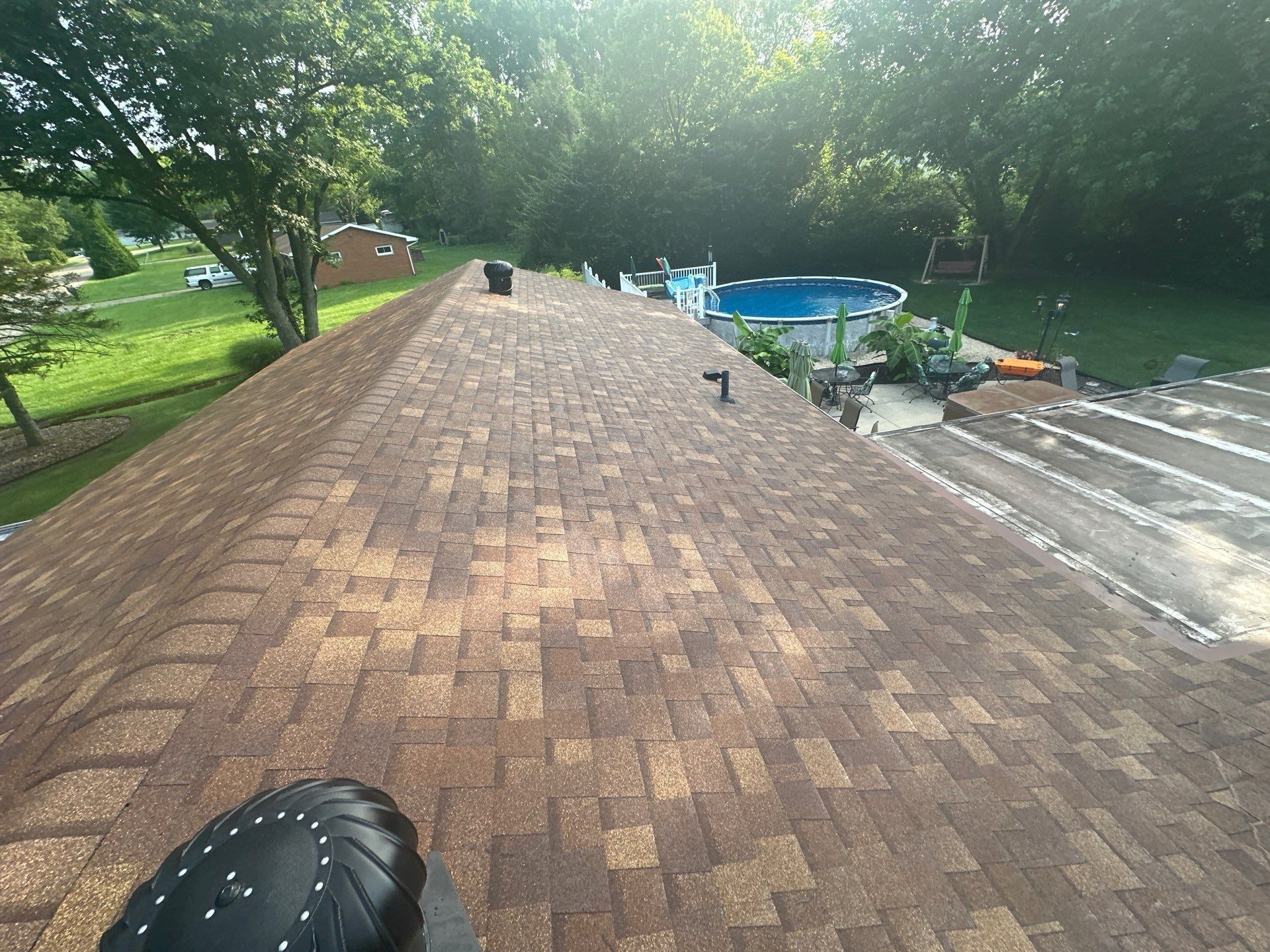 Turbine vent, pool and patio