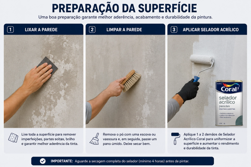 "preparação de parede externa para pintura - como aplicar selador