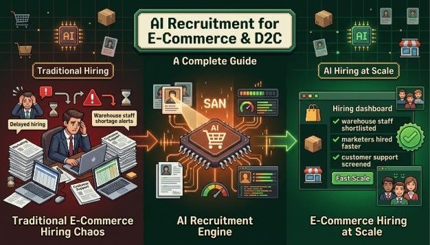 AI Recruitment for E-Commerce and D2C Brands: A Complete Guide