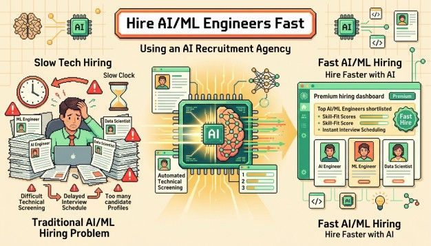 How to Hire AI/ML Engineers Fast Using an AI Recruitment Agency