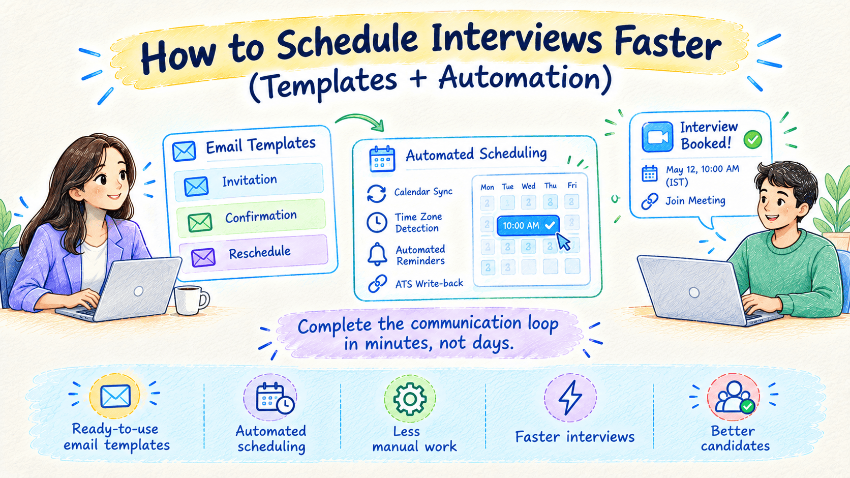 How to Schedule Interviews Faster (Templates + Automation)