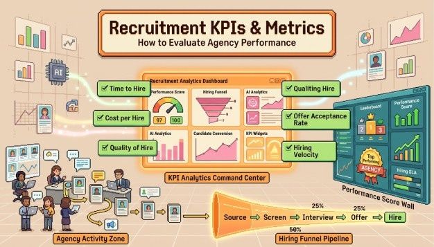 How to Evaluate Recruitment Agency Performance: KPIs & Metrics