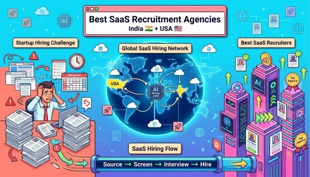 Best Recruitment Agencies for SaaS Startups in India and the USA
