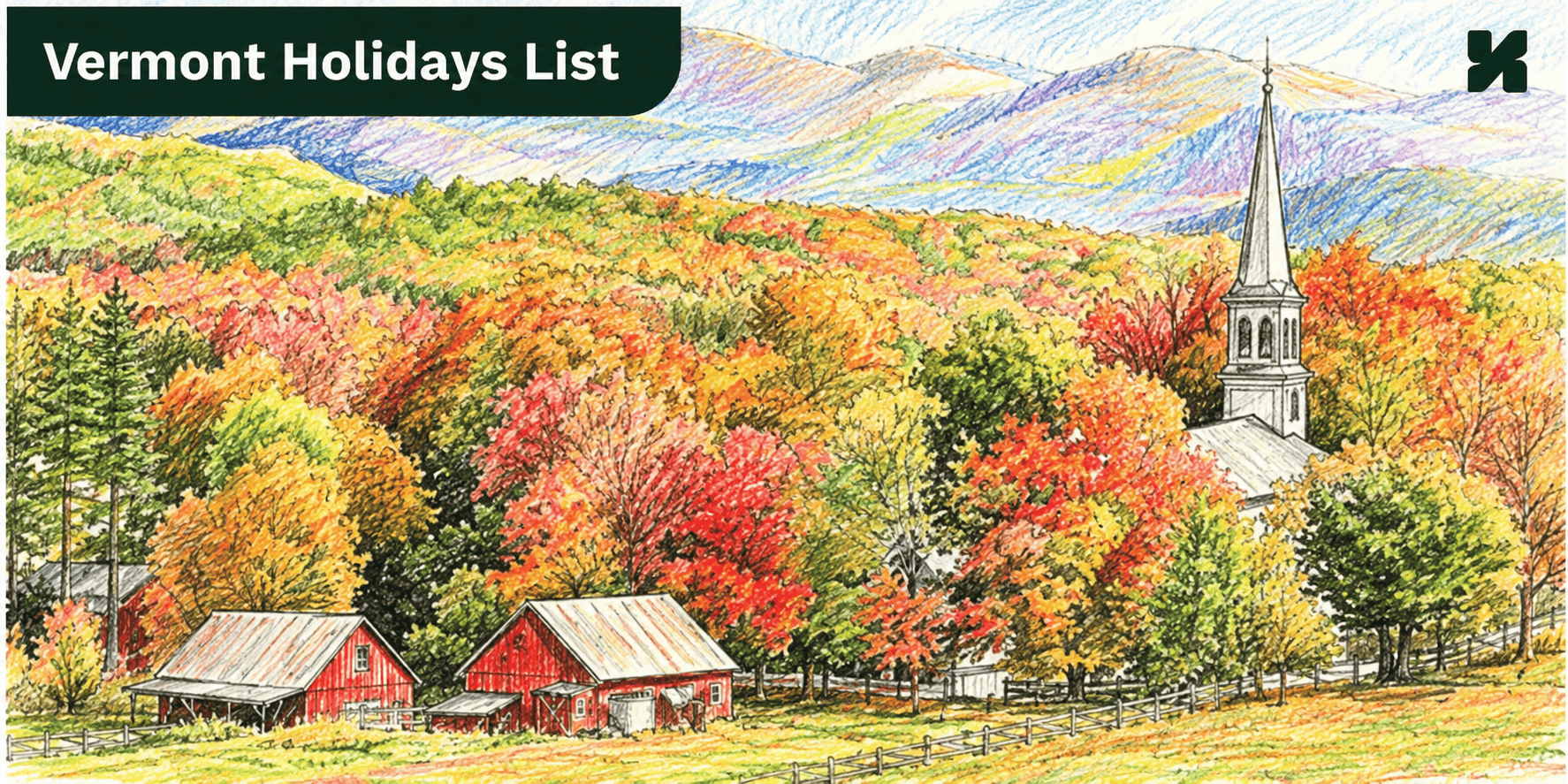 Holiday List in Vermont 2027