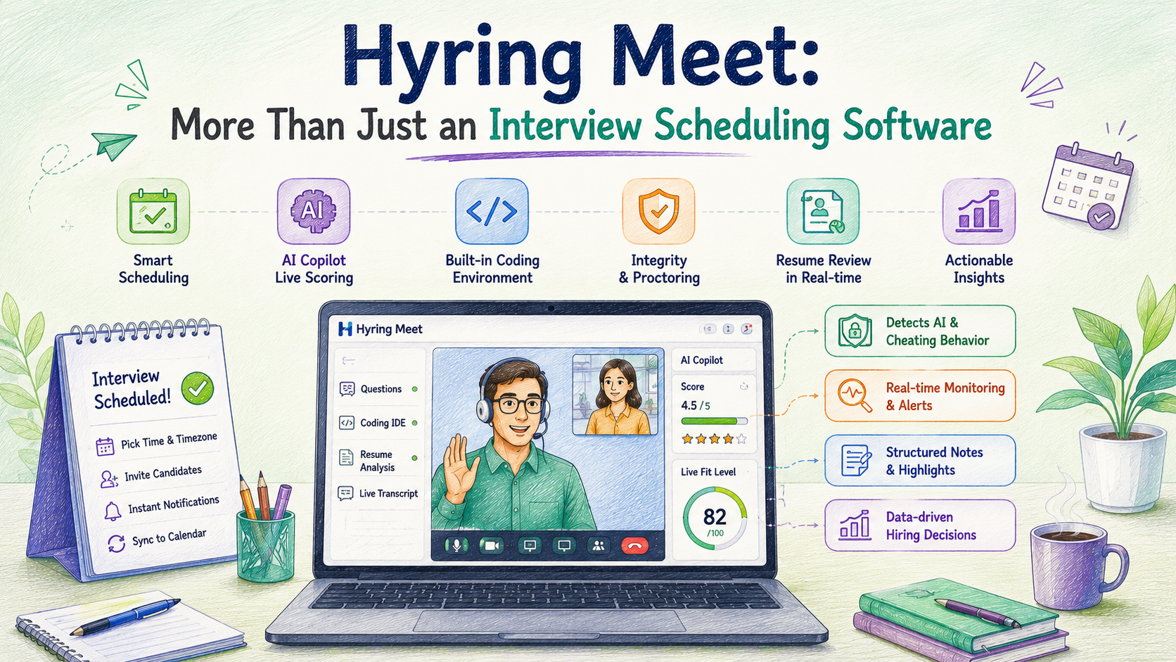 Hyring Meet: More Than Just an Interview Scheduling Software