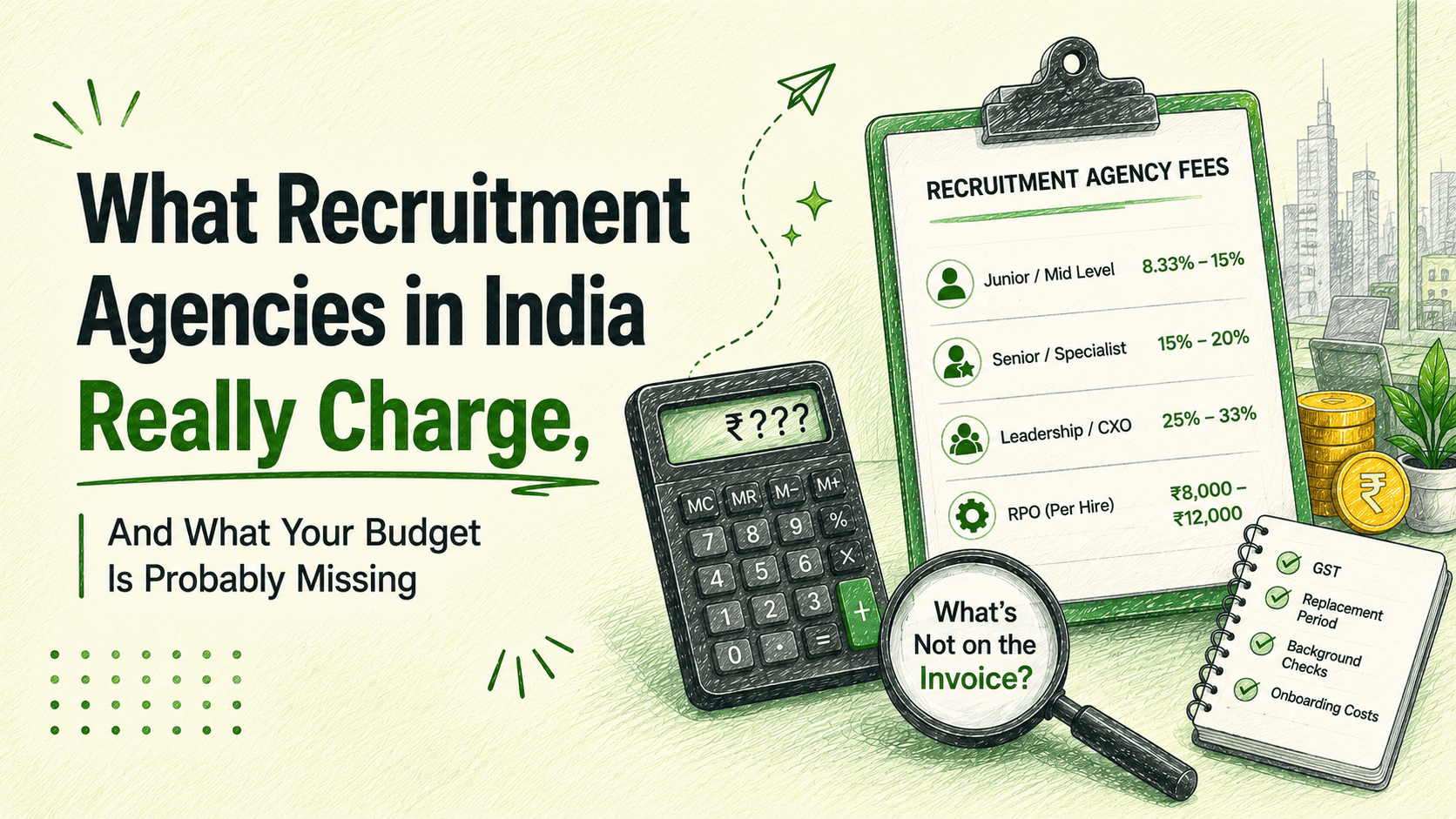 What Recruitment Agencies in India Really Charge, And What Your Budget Is Probably Missing