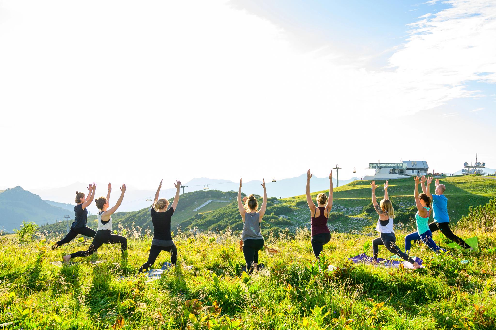 Meditaiton am Berg