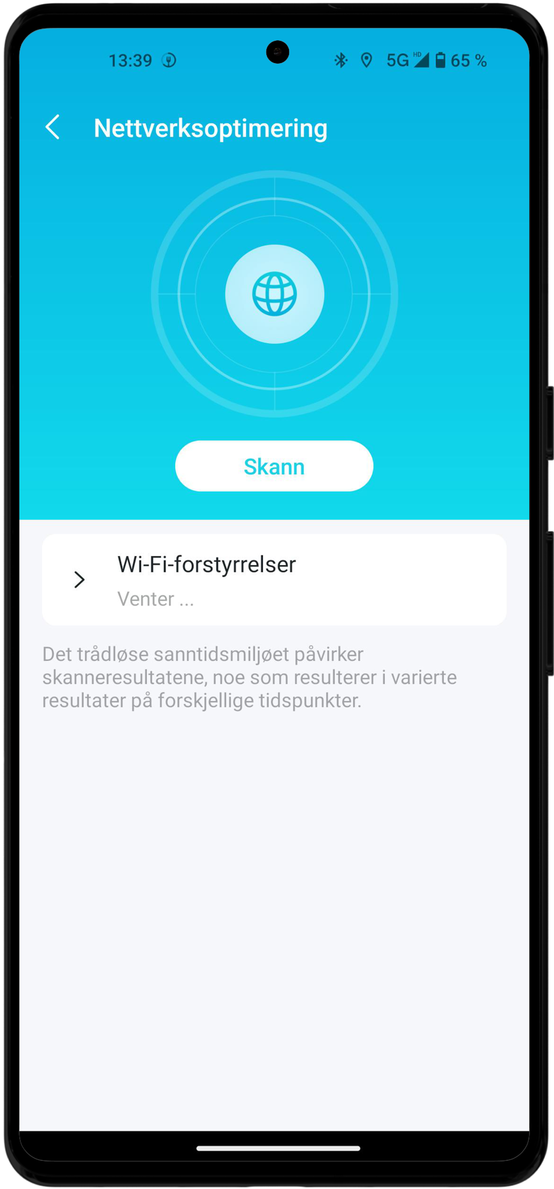 Nettverksoptimering i Deco-appen
