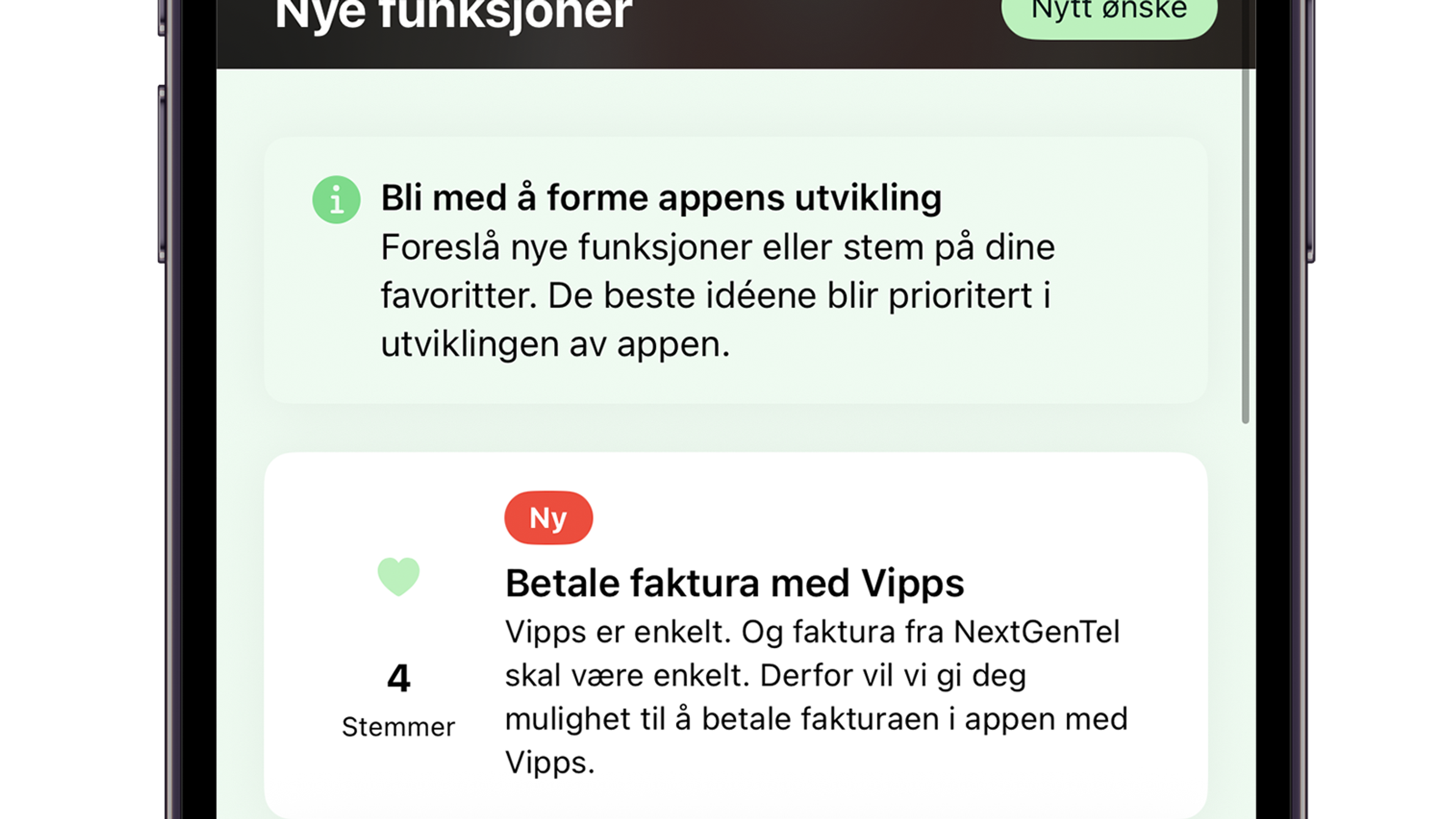 Bli med på å forme appen