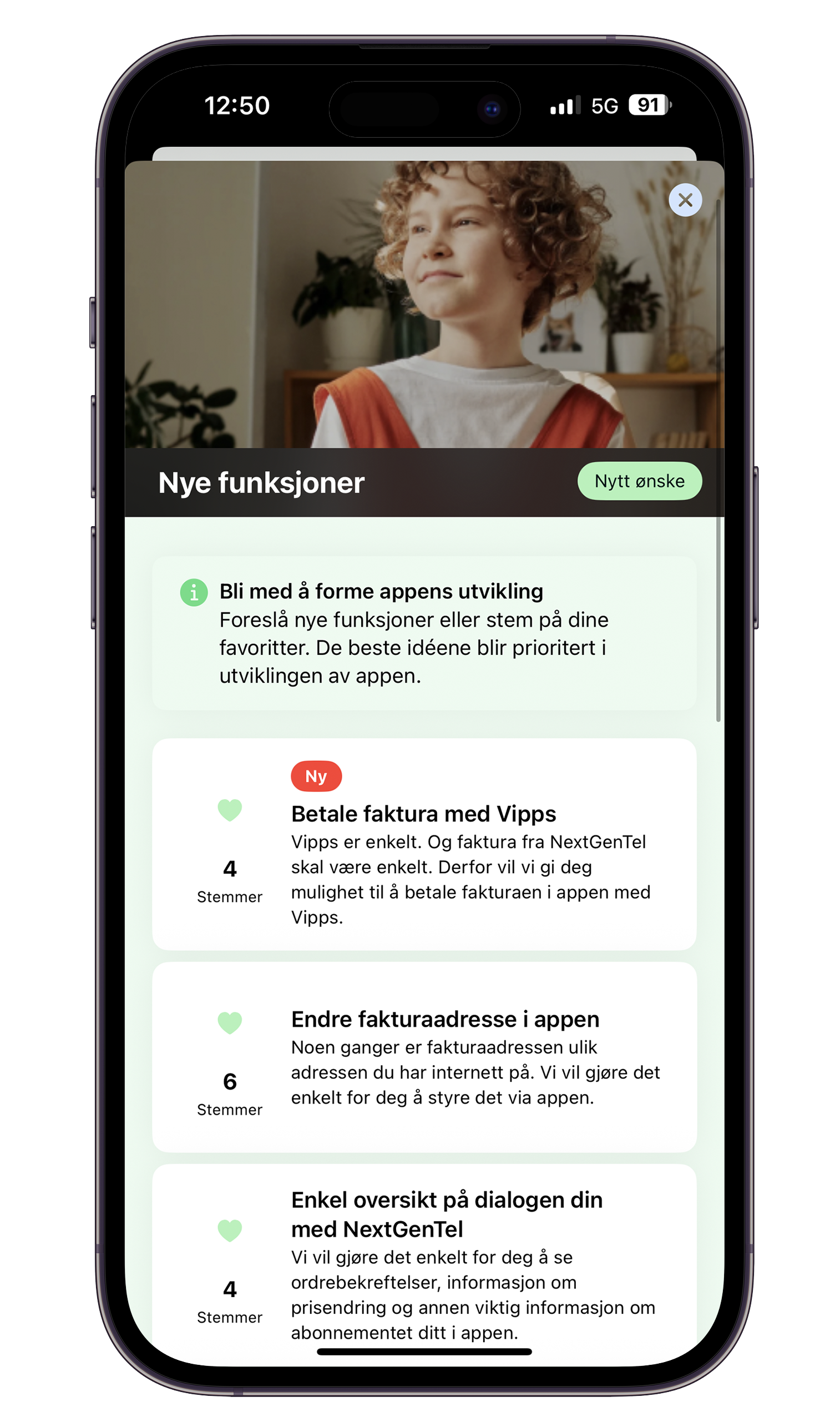 Bli med på å forme appen