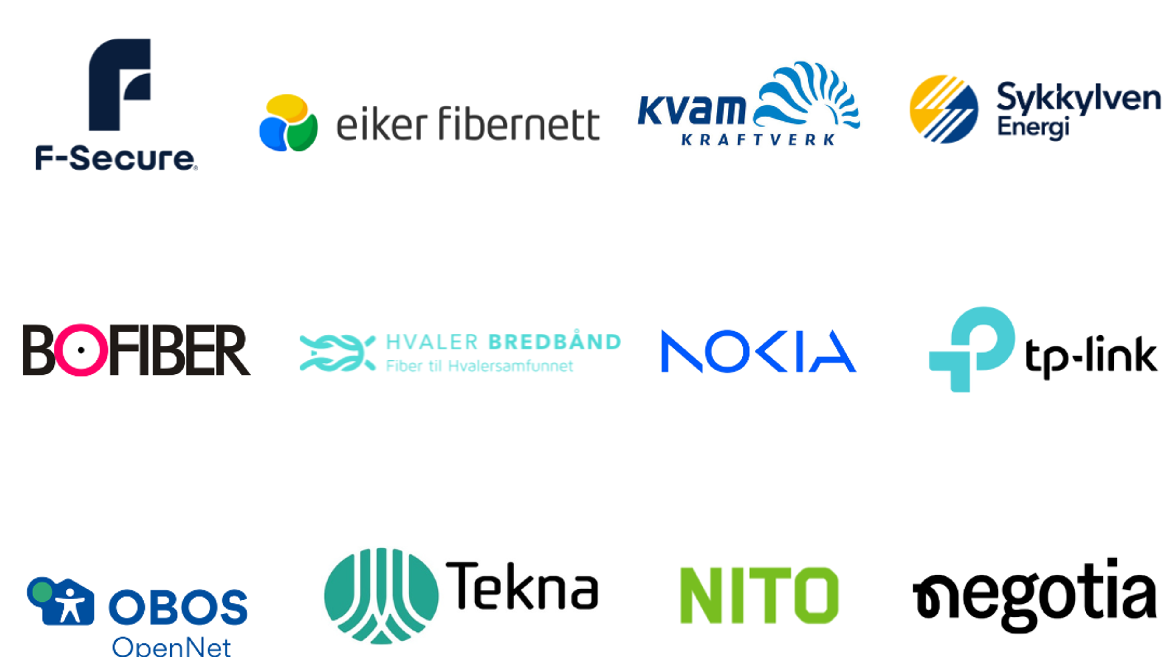 Oversikt over NextGenTels samarbeidspartnere