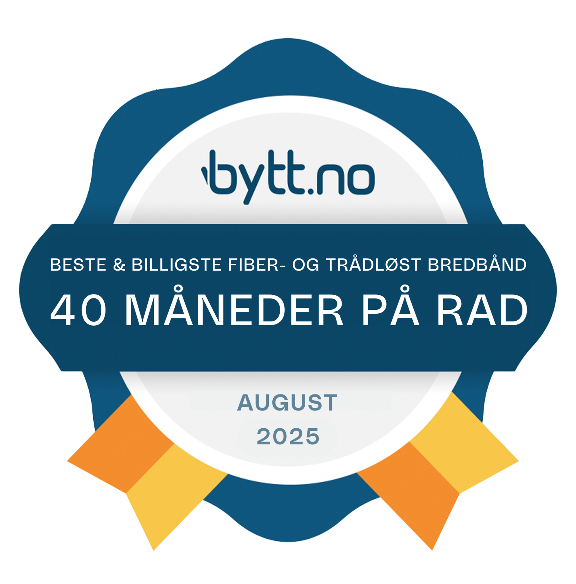 NextGenTel er best og billigst på Bytt.no, og har blitt kåret til Norges beste og billigste internettleverandør siden 2022.