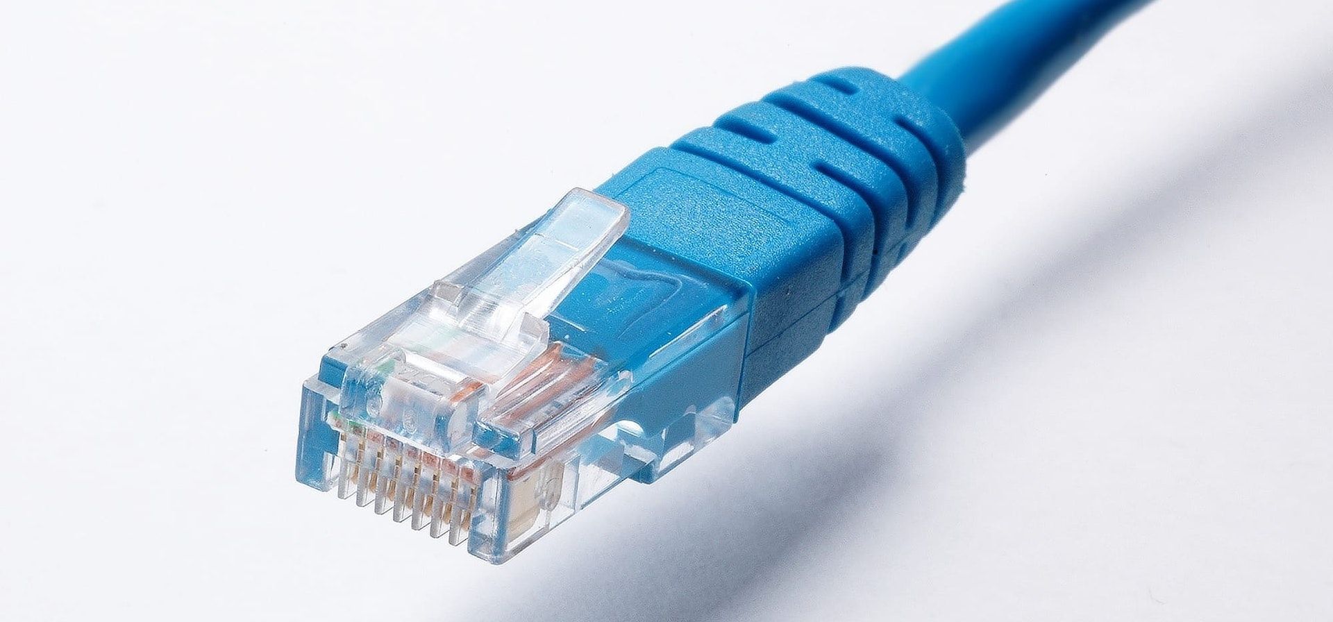Bilde at CAT 5E-ethernetkabel.