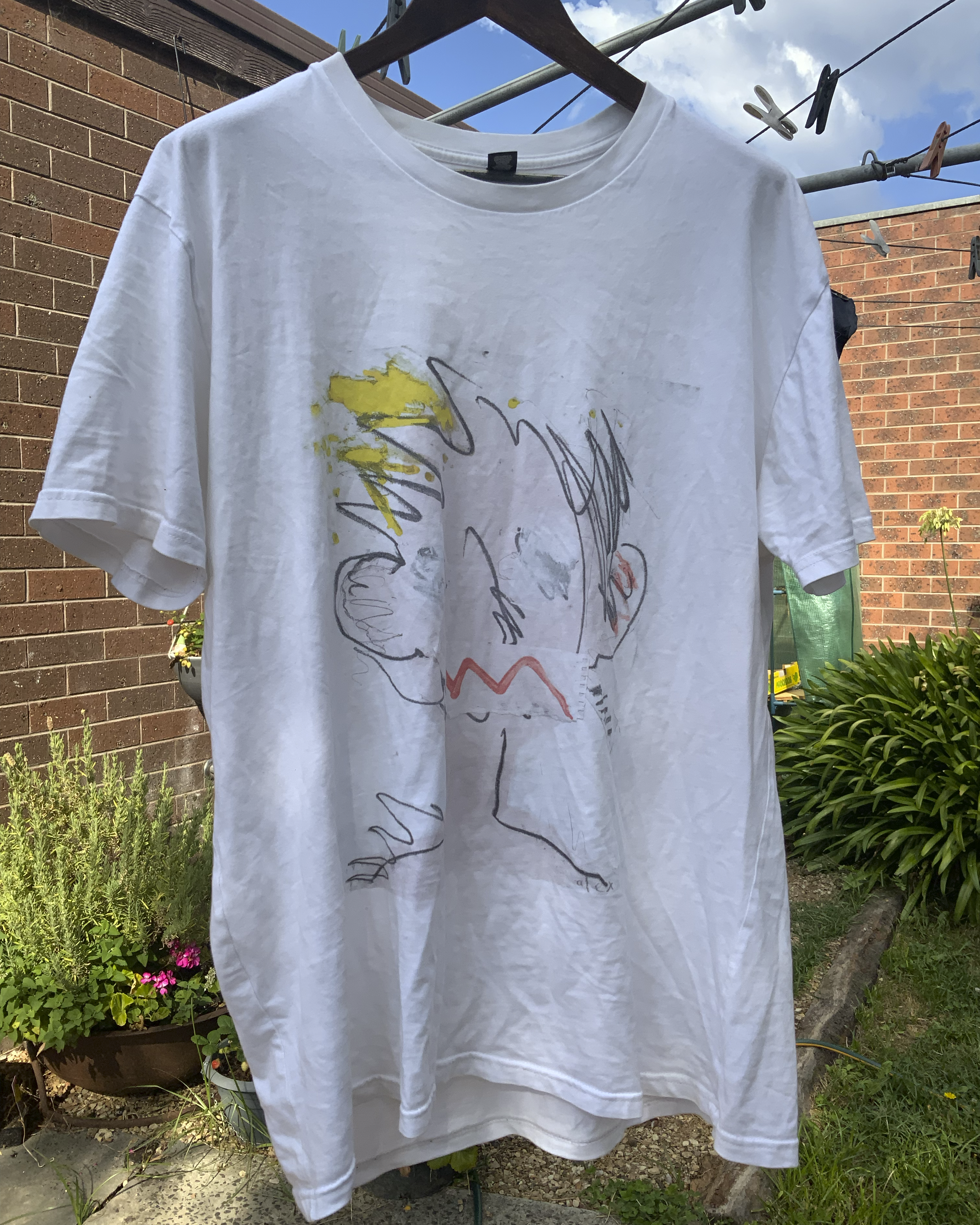 Demented Face Graphic Tee