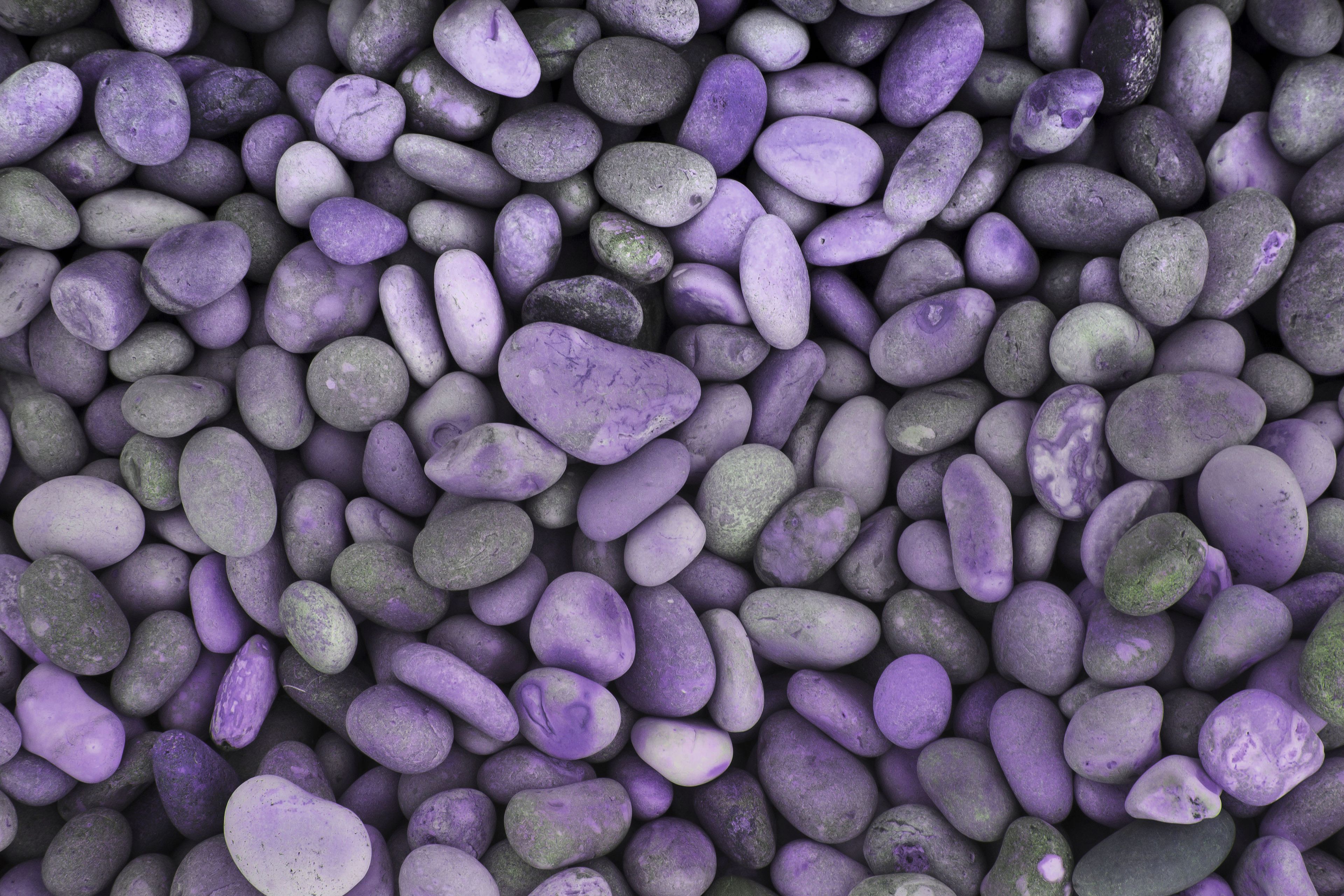 Purple pebbles