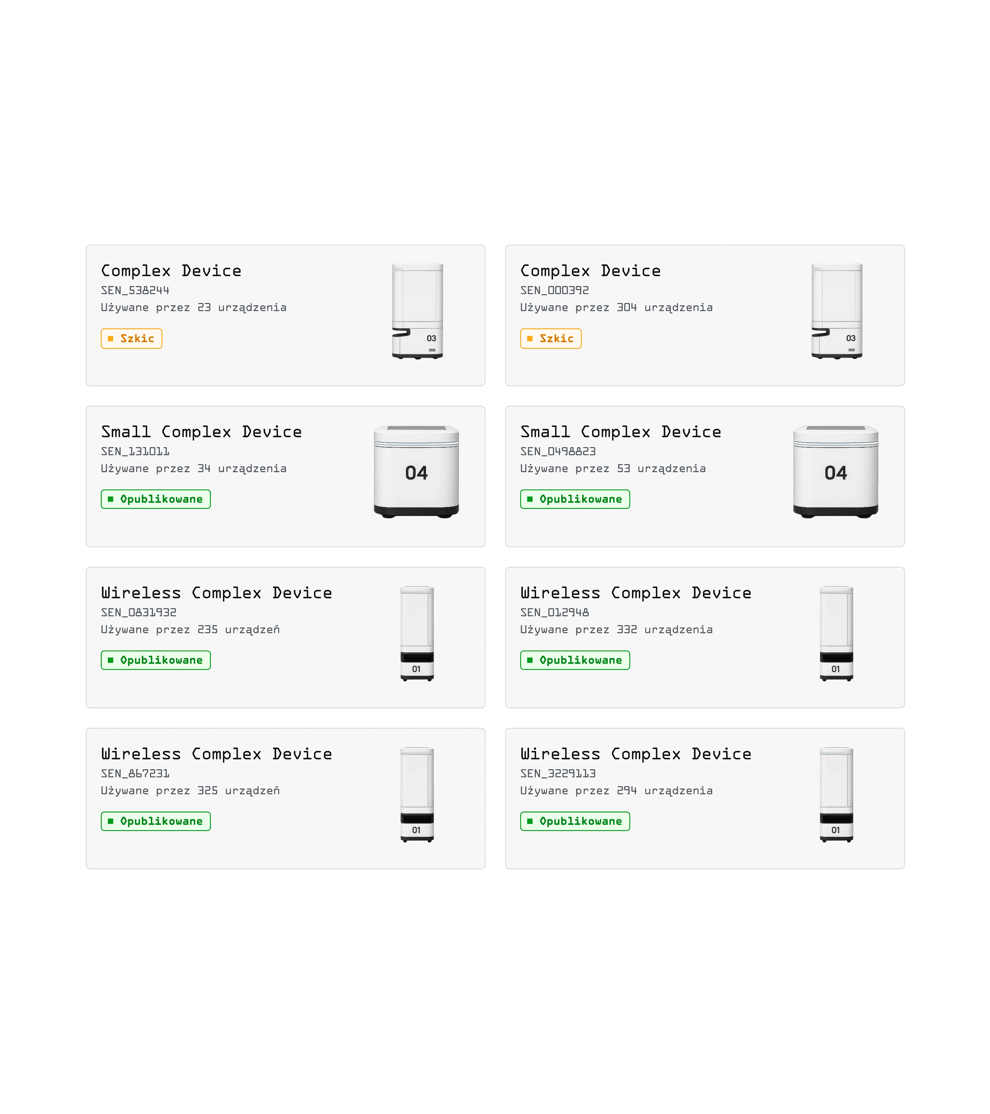 The picture shows the elements of the Sencity application - pixelated