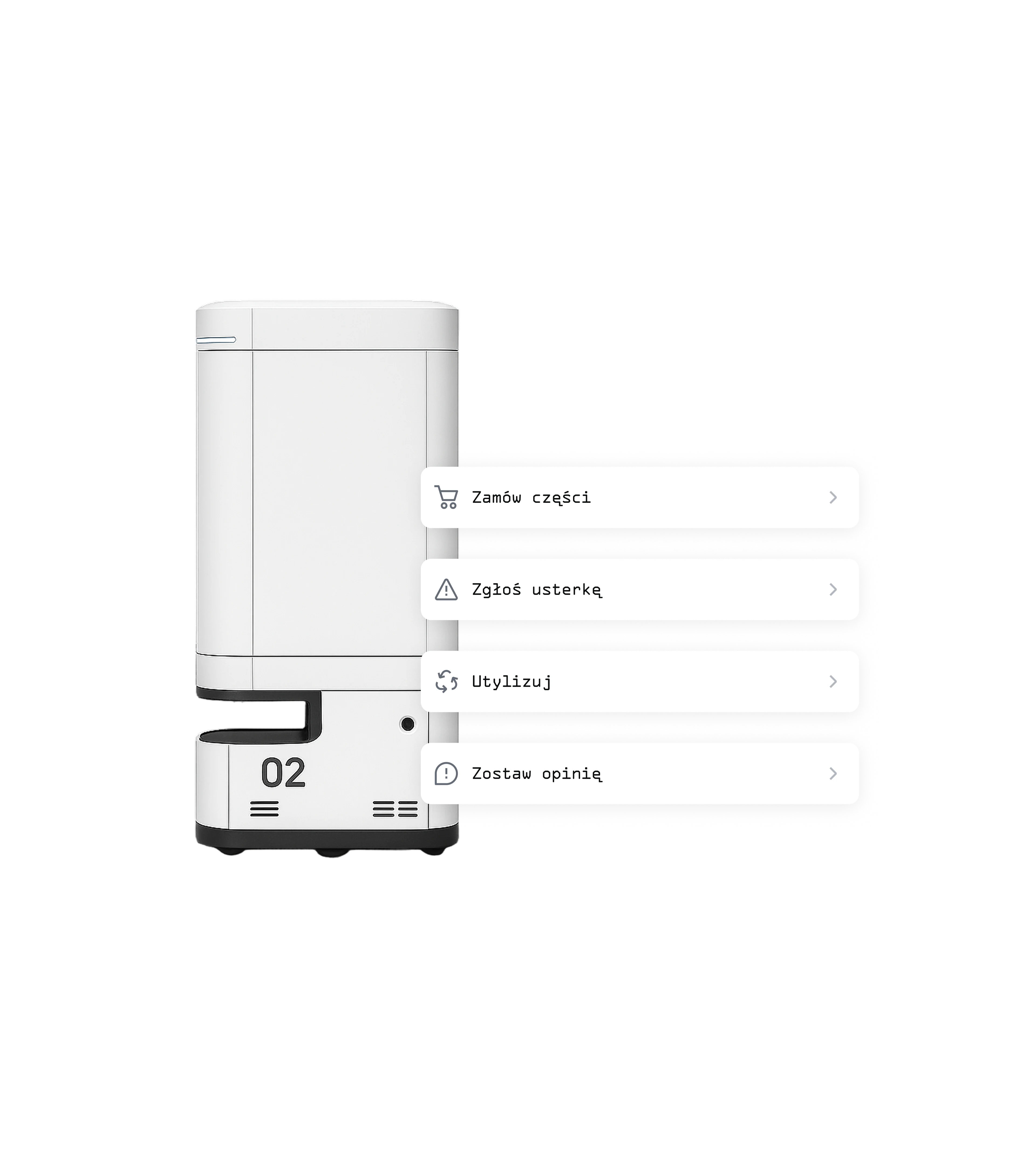 The picture shows the elements of the Sencity application - pixelated