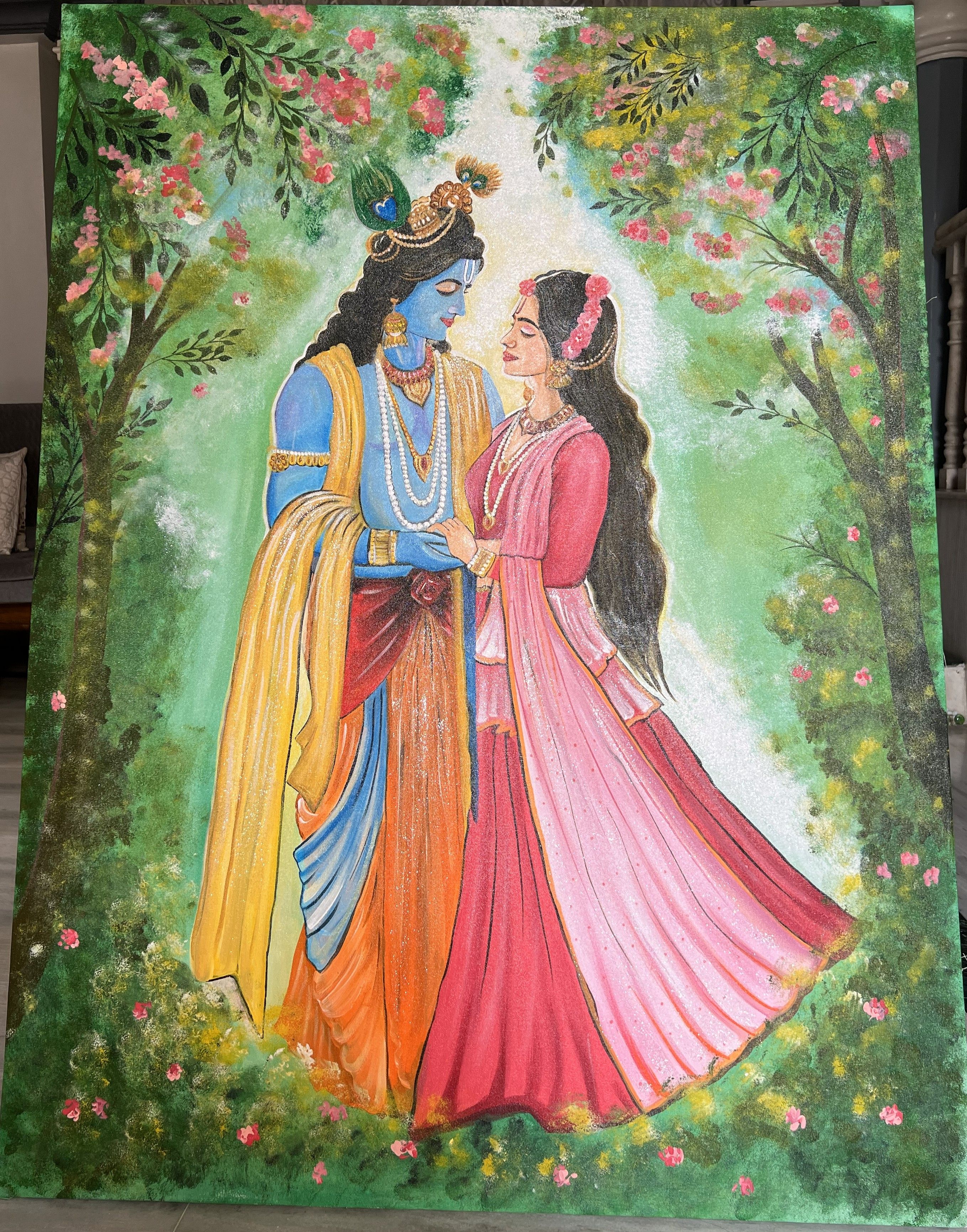 Radha Krishna Love Art