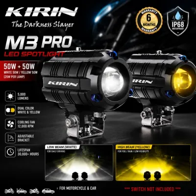 KIRIN M3 Pro LED Spotlight Auxiliary Fog Light