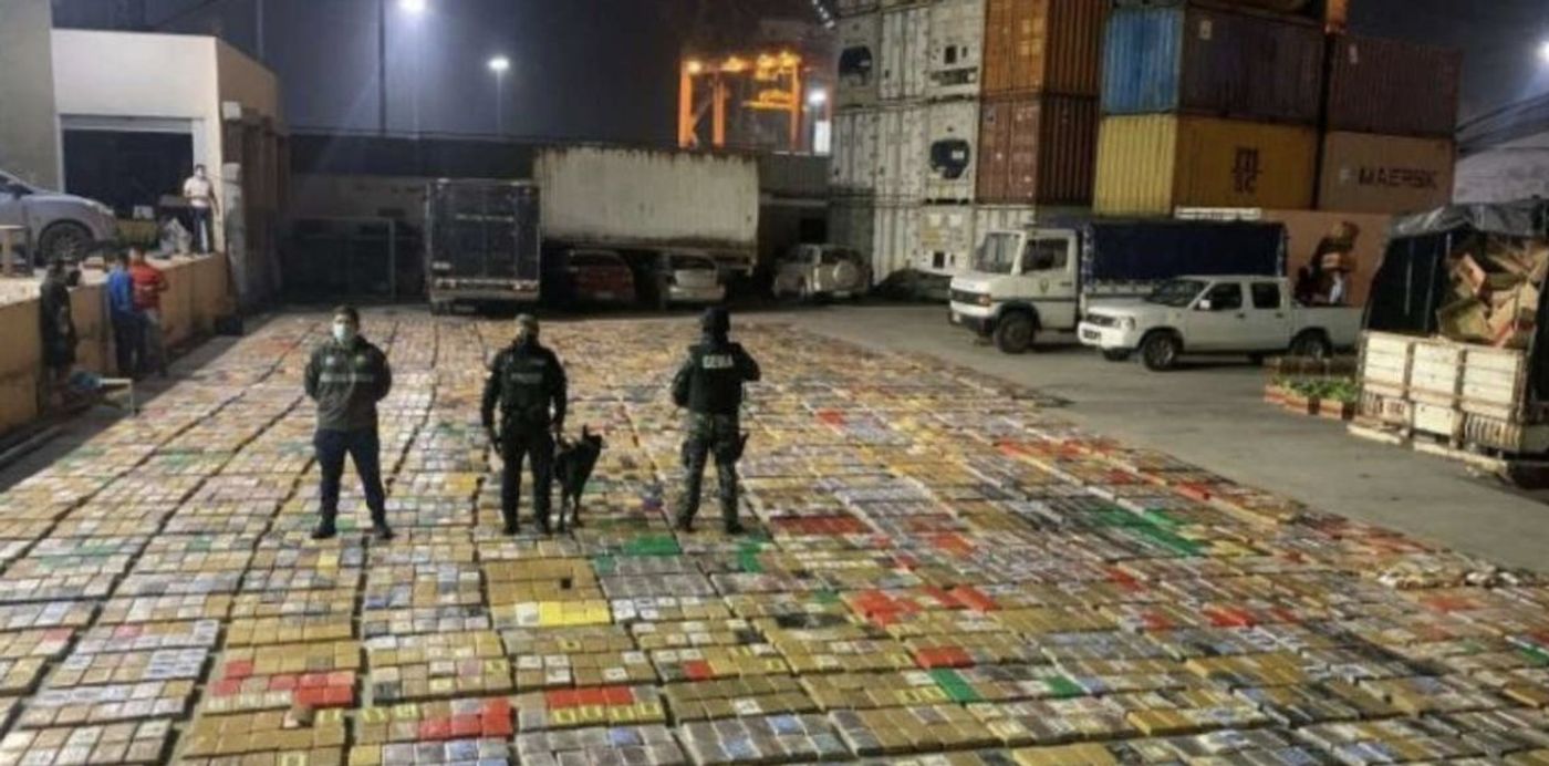 Six tons of cocaine destined for Belgium seized by Ecuadorian forces