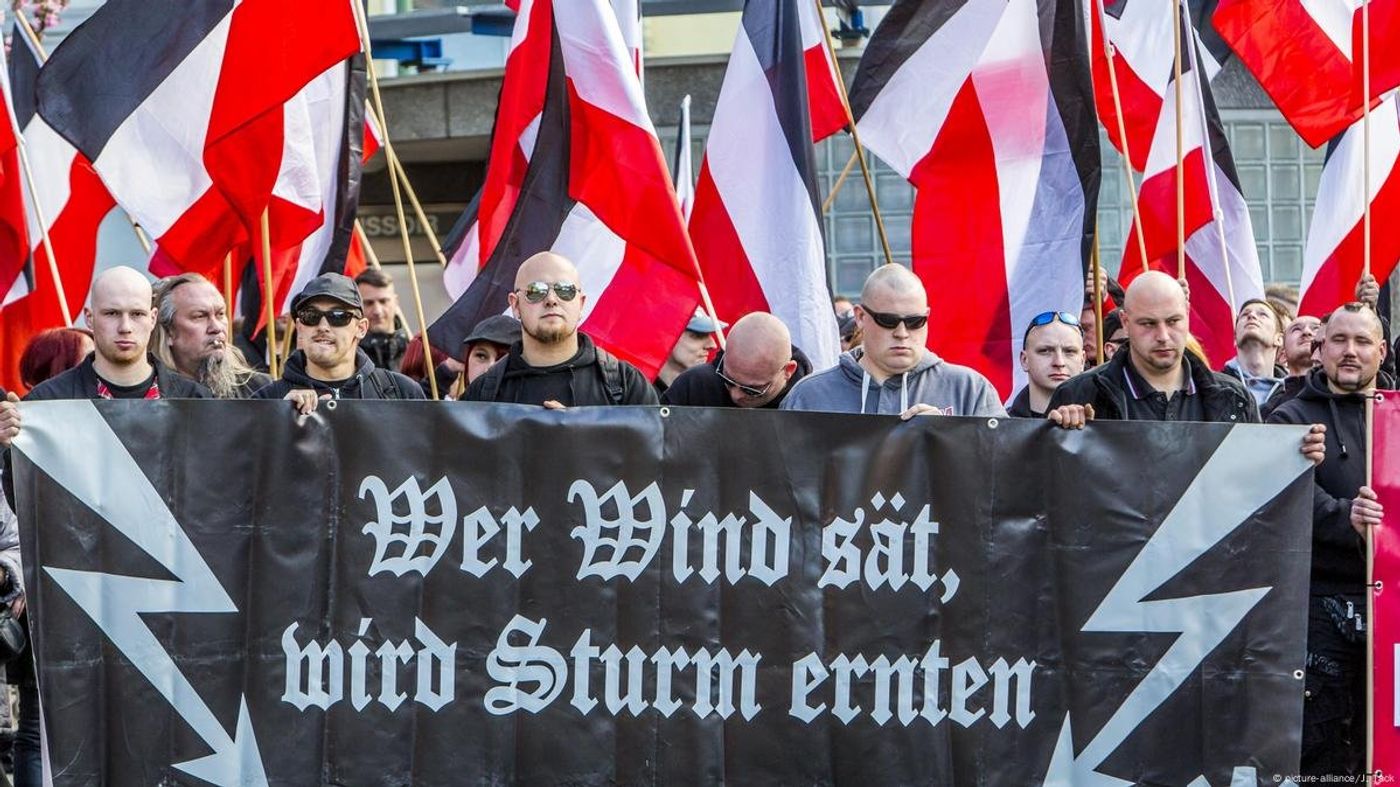 Right-wing demonstrators in Germany