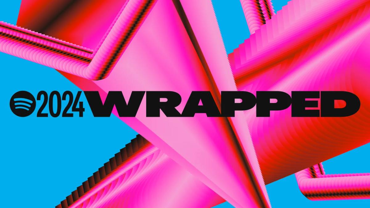 Colourful official Spotify Wrapped 2024 campaign artwork.