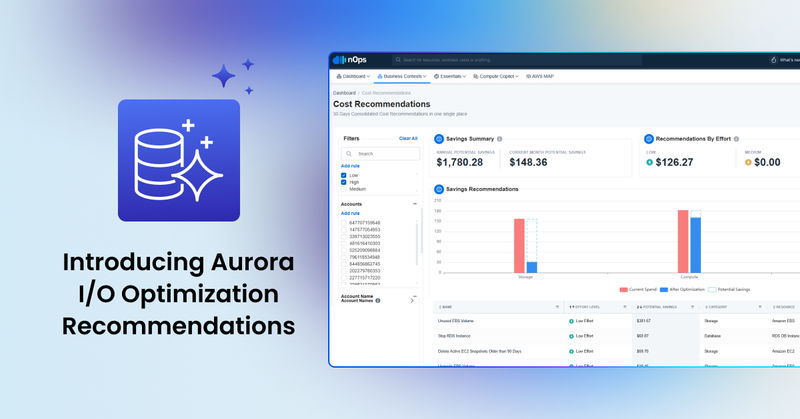 Introducing Aurora I/O Optimization Recommendations