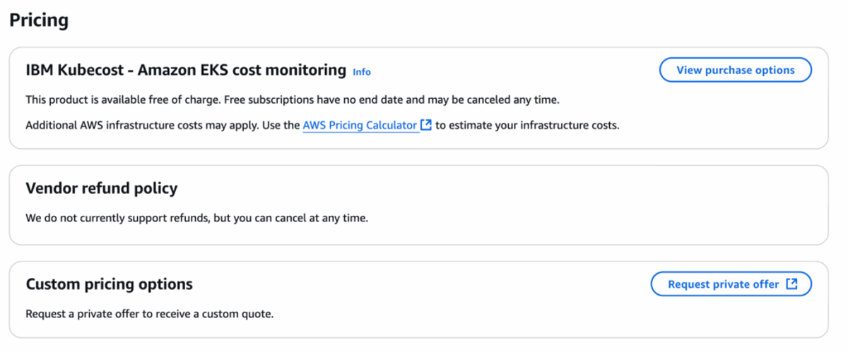 AWS Marketplace Pricing