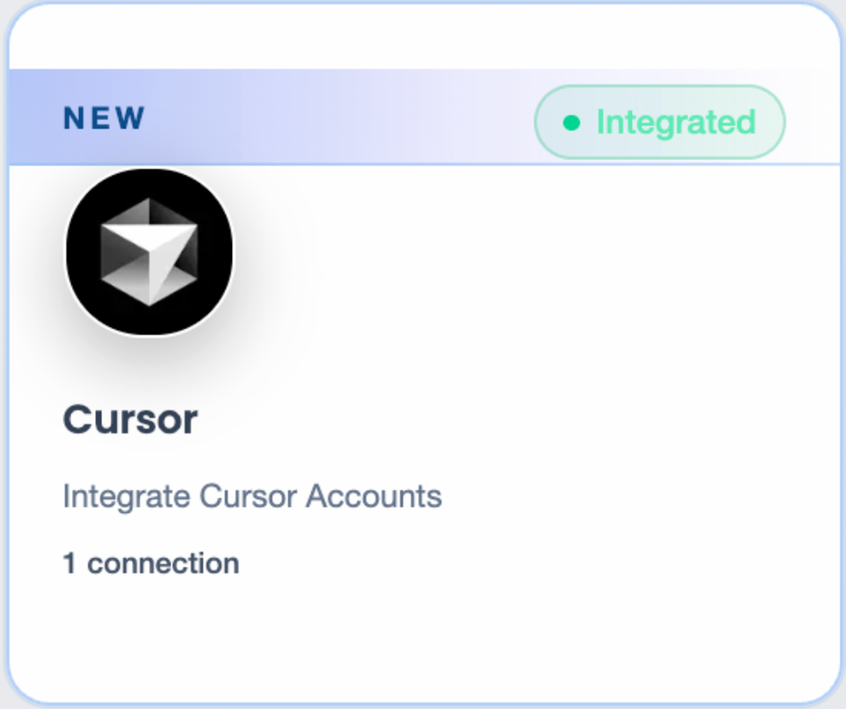 Cursor integrated in nOps