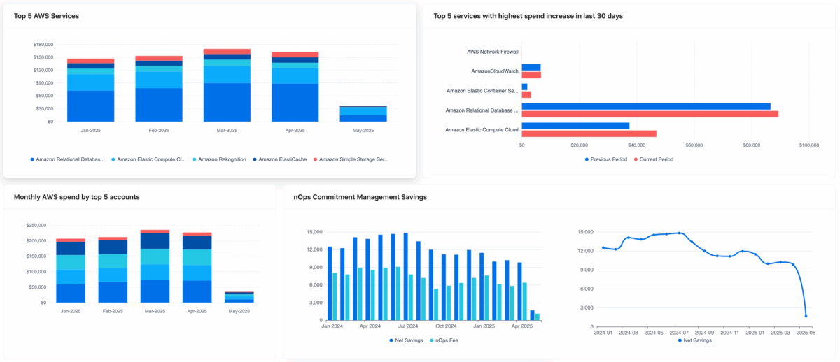 Screenshot of the Finance Intelligence Dashboard
