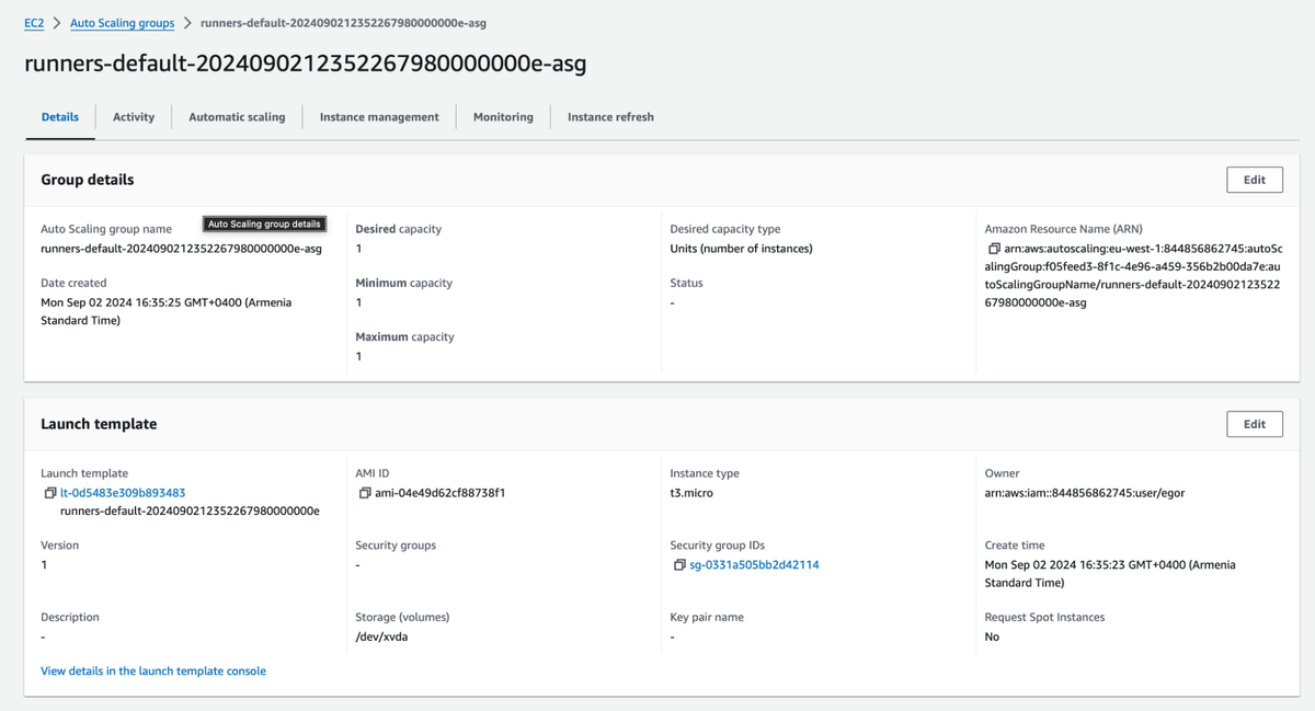 AWS AutoScalingGroup