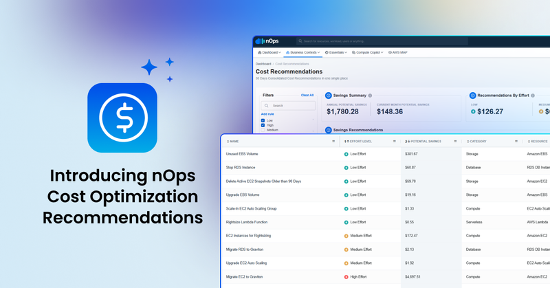 Introducing nOps Cost Optimization Recommendations
