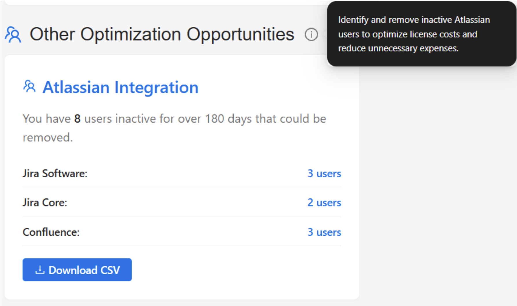 Screenshot of the nOps Atlassian Integration