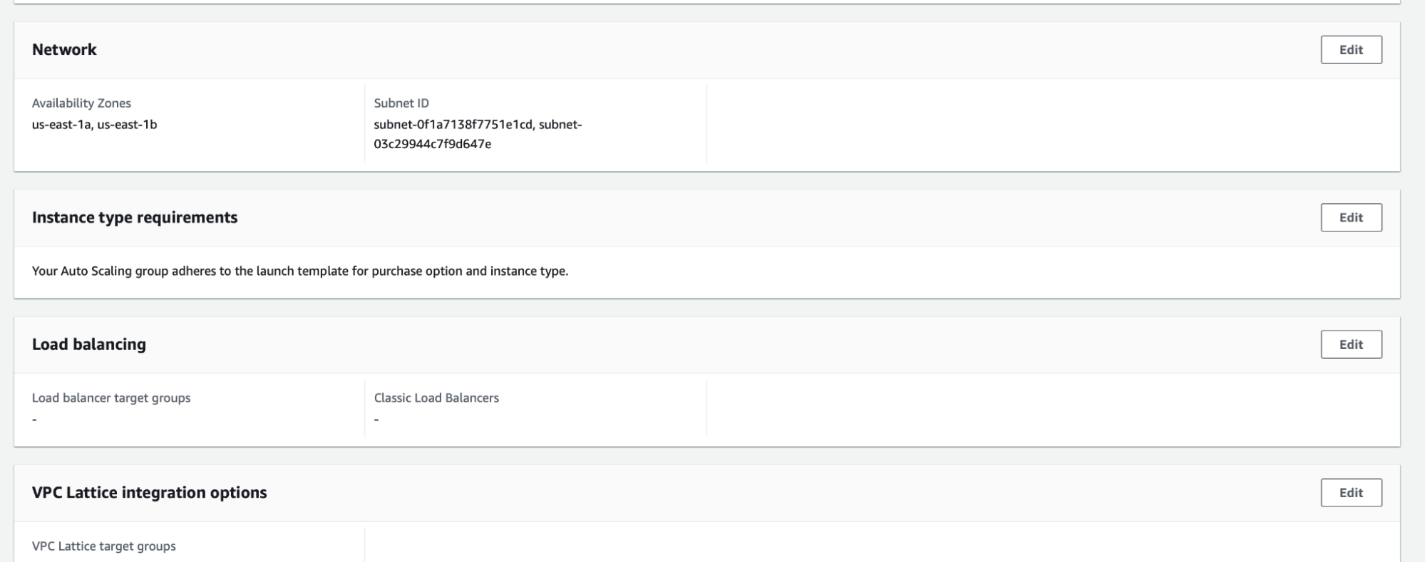 “Edit” button in the “Instance type requirements” section