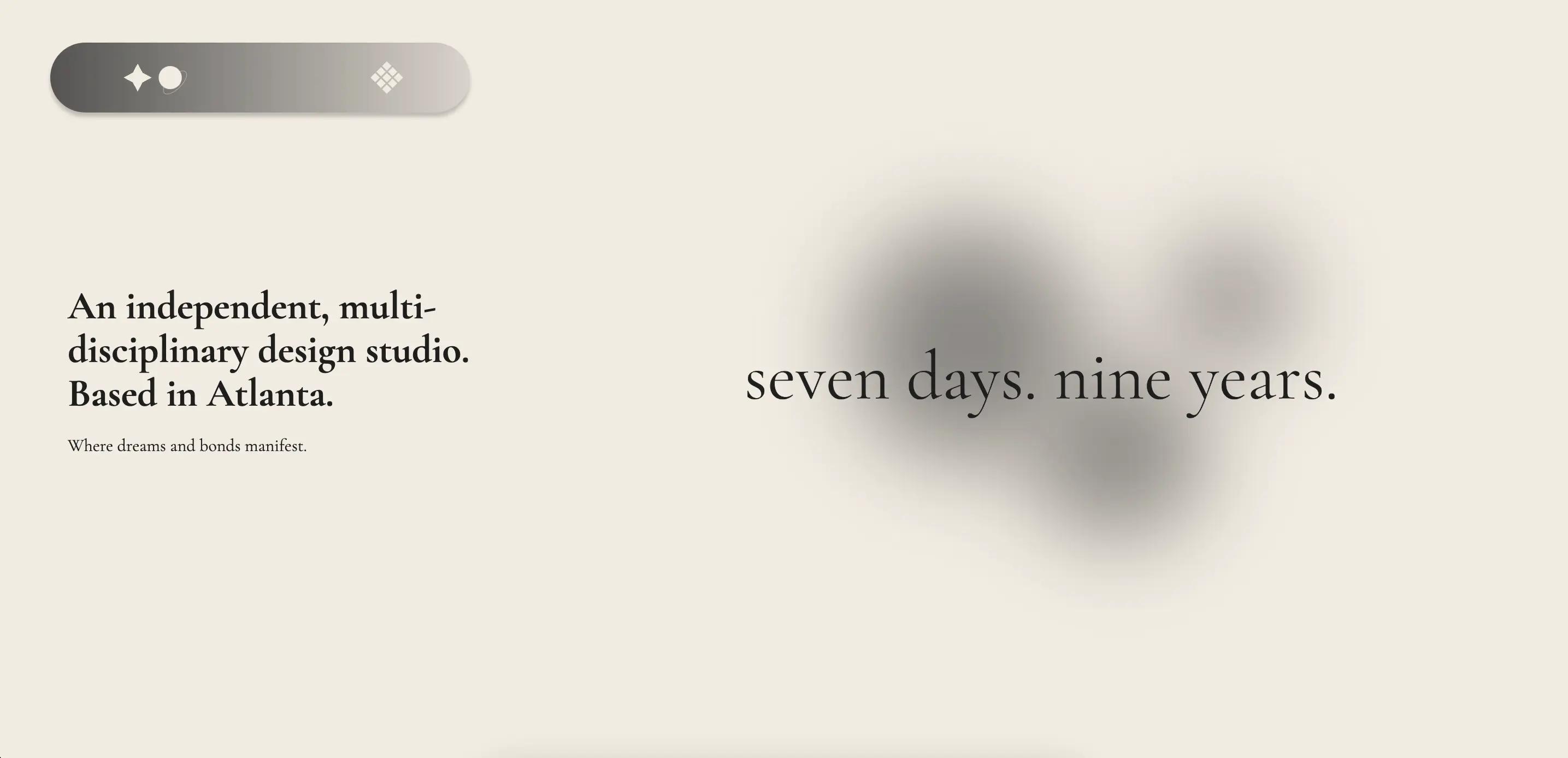 seven days. nine years. project image