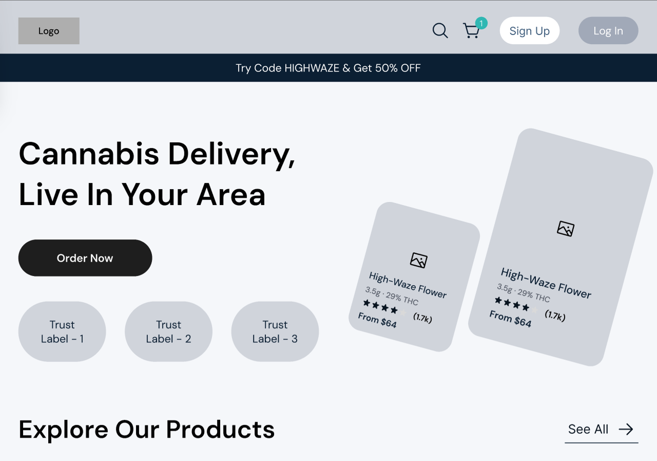 Landing Page Wireframe 