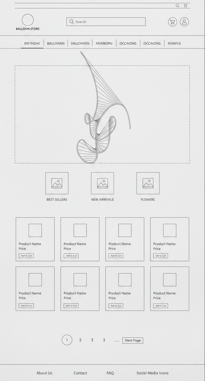 Initial concept sketches